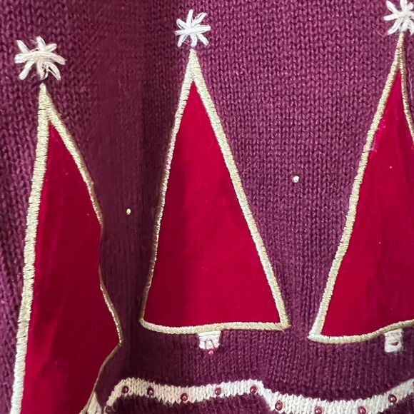 Christopher-banks Women's Burgundy and Red Jumper - Picture 3 of 6